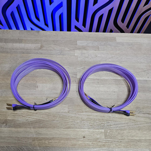 Nordost Purple Flare Loudspeaker Cables with Z Plugs (BFA Banana) 3 Meters Nordost Purple Flare Loudspeaker Cables with Z Plugs (BFA Banana) 3 Meters