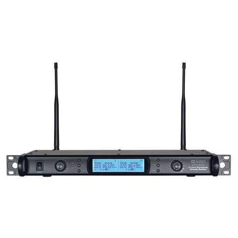 W-Audio DTM 800 Twin Beltpack Diversity System (863.0Mhz-865.0Mhz) V2 Software