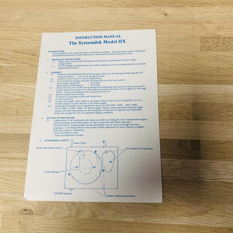 Systemdek IIX Glass Platter Belt-Drive Turntable Rega Moth Arm w/AT3600L Cartridge Systemdek IIX Glass Platter Belt-Drive Turntable Rega Moth Arm w/AT3600L Cartridge