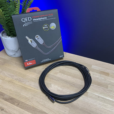 QED Performance Graphite Headphone Extension Cable (5M)