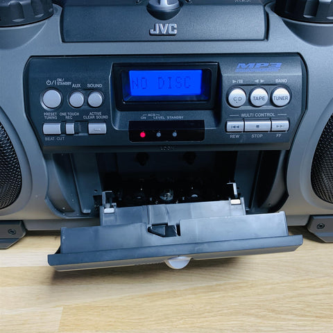 JVC RV-NB1 Stereo Boom Box CD Tape Radio Inc Remote Control JVC RV-NB1 Stereo Boom Box CD Tape Radio Inc Remote Control