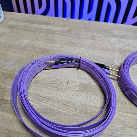 Nordost Purple Flare Loudspeaker Cables with Z Plugs (BFA Banana) 3 Meters Nordost Purple Flare Loudspeaker Cables with Z Plugs (BFA Banana) 3 Meters