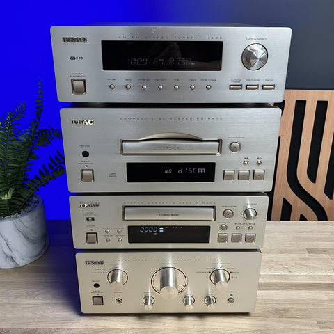 Teac A-H500 Integrated Amplifier R-H500 Cassette T-H500 Tuner PD-H500 CD Player Stack System