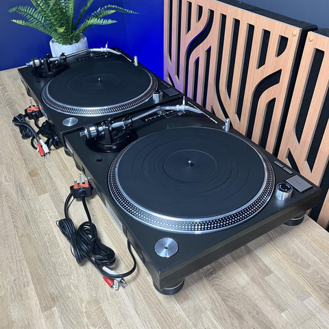 Technics SL-1210 MK3D DJ Turntables With Ortofon Concorde Pro Cartridges & Syli (Pair)