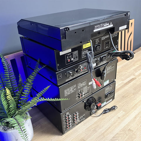 Technics SL-J110R ST-X302L SU-X102 RS-X102 SL-PJ28A Hi Fi Stack Setup