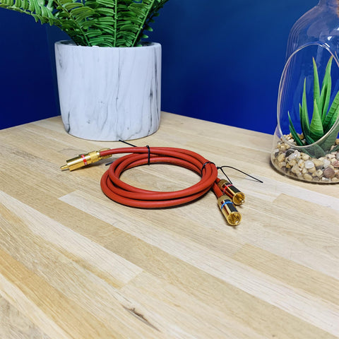 Van Den Hul 'The Bay' C5 Hybrid Stereo RCA Cable Pair (0.8m)