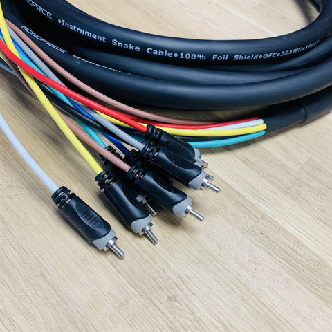 Monoprice 8-way Instrument Snake Cable 6 Meter (RCA to Jack)