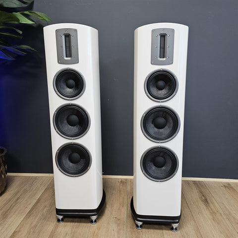 Quad Z-3 Floor Standing Speakers (Piano White)