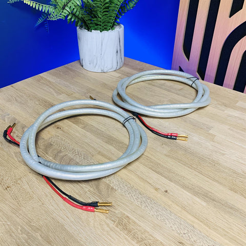 Chord Carnival Silver Screen Speaker Cables, Banana Connectors, 2m long (pair)
