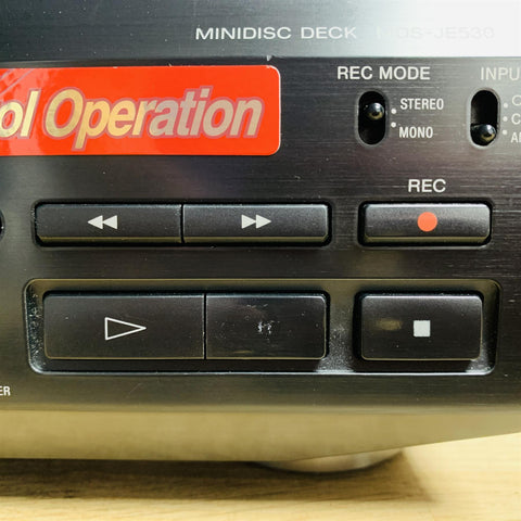 Sony MDS-JE530 Minidisk Deck
