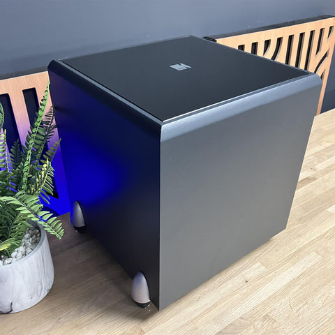KEF PSW 2000 Active Subwoofer Wired Stereo L/R RCA Cube Video Grey