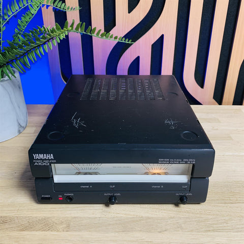 Rare Yamaha A100 Power Amplifier Mono / Stereo 50 Watts 8 Ohms Japan