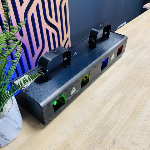 U King 4 Lens 4 Beam RGBY Stage Laser Projector Light DMX DJ Disco Show Lighting