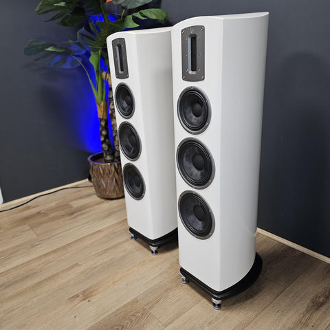 Quad Z-3 Floor Standing Speakers (Piano White)