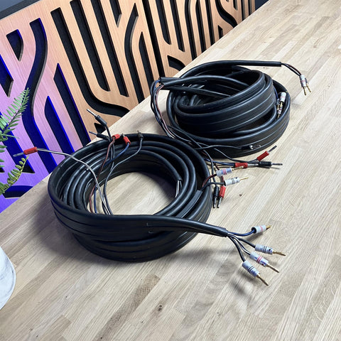 Linn K400 Tri Wire Speaker Cable 2 x 2M Nakamichi & Linn Banana Plugs