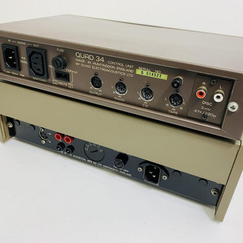 Quad 44 Pre Amp & Quad 405-2 Power Amplifier With Cables