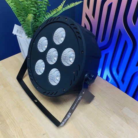 Stagg ECOPAR630 Flat Par Can Stage Light DMX 512 6 x 30 Watt LED