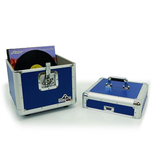 Gorilla GC-LP100 BLUE LP100 12" Vinyl Record Storage Box