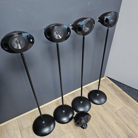 x5 Kef HTS/HTC 2001.3 (4 x 90cm floor stands, x1 tabletop stand)