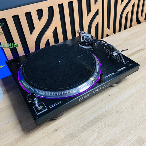 Denon DJ VL12 Prime Turntable with Decksaver