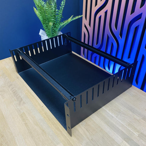 2U 19" Rack Mount Shelf With Clamp