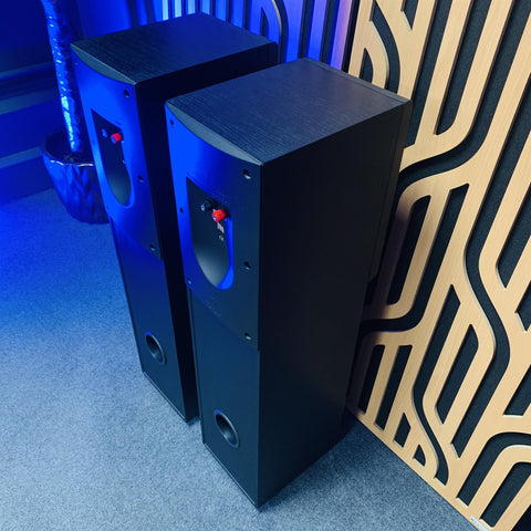 Kef CODA 9 Floor Standing Loud Speakers (Pair) Black Ash