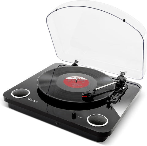 Ion Audio Max LP Conversion Turntable With Stereo Speakers Black