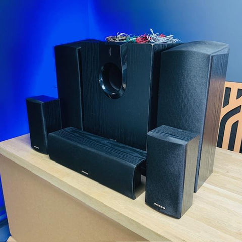 Onkyo 5.1 Speaker System (SKF-693, SKR-590, SKC-591N and SKW-591)