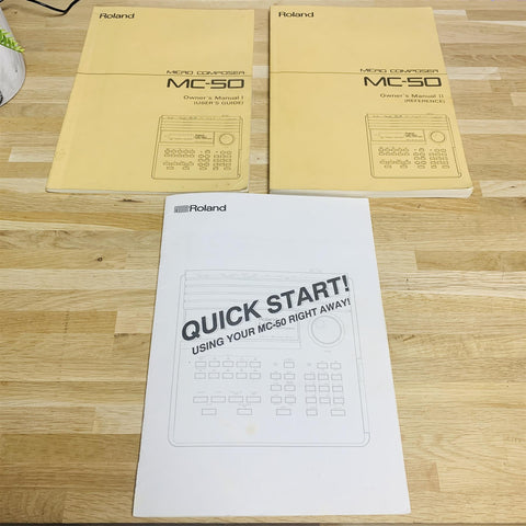 Roland MC-50 Micro Composer with AC Adapter and Owners Manuals