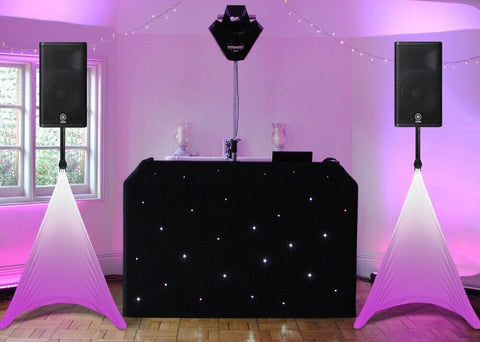 PAIR Gorilla White DJ PA Speaker Stand Cover Lighting Scrim Screens
