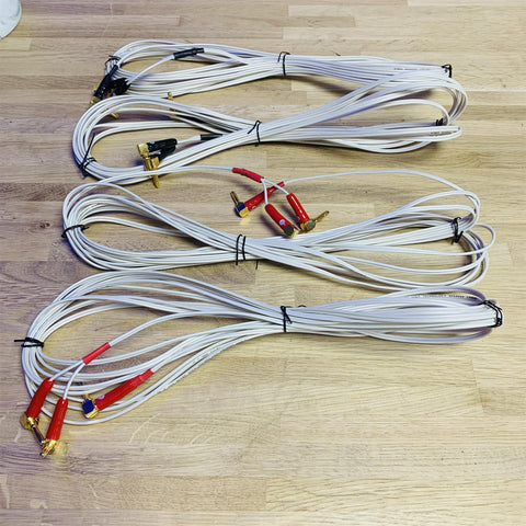 8m QED Performance Micro Bi Wire Speaker Cables (Pair)