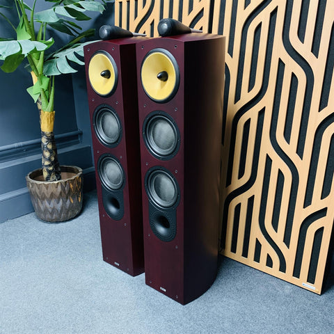 Bowers & Wilkins B&W Nautilus 804S Speakers Red Cherry (Pair)