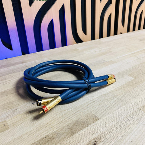 Audioquest Quartz x 3 Hyperlitz-Triple Balanced RCA Interconnect Cable (pair) 1m