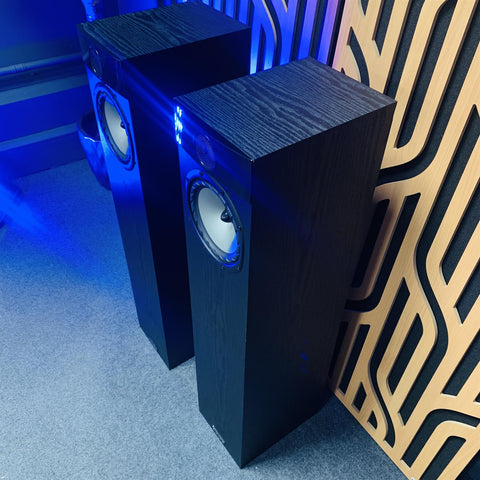 Fyne Audio F302 Floor Standing Loud Speakers (Pair) Black