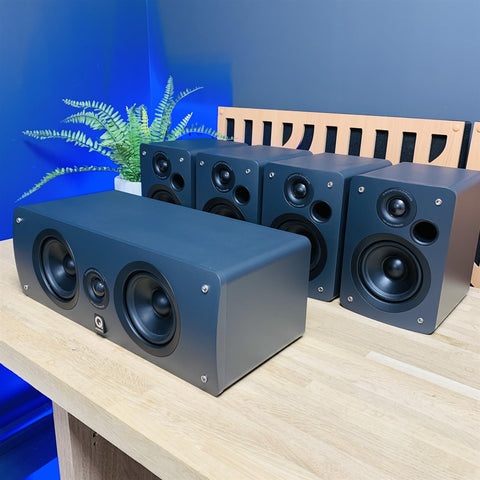 Q Acoustics 1010i Bookshelf Speakers x 4 & Q Acoustics 1000Ci Centre Speaker