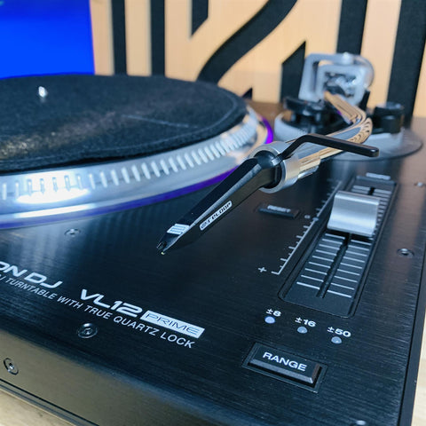 Denon DJ VL12 Prime Turntable with Decksaver