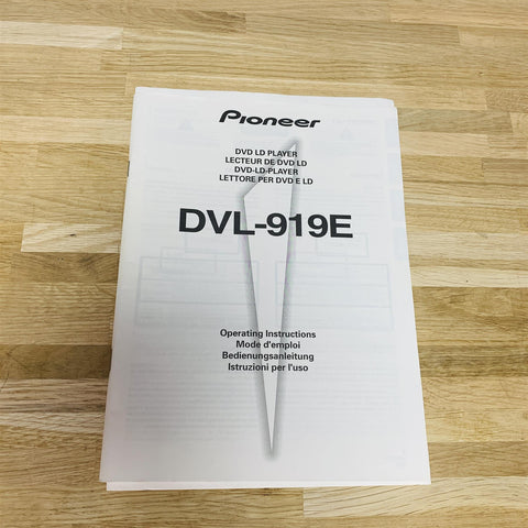 Pioneer DVL-919E Laserdisc/DVDCD/Video CD Player