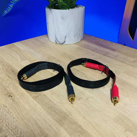 Nordost Black Knight Flatline RCA Cable (Pair) - 1m