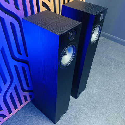 Fyne Audio F302 Floor Standing Loud Speakers (Pair) Black