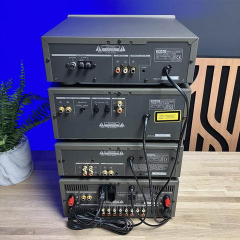 Teac A-H500 Integrated Amplifier R-H500 Cassette T-H500 Tuner PD-H500 CD Player Stack System