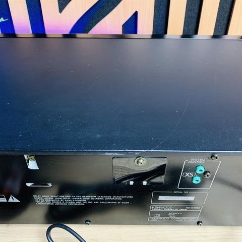 Kenwood KX-W4050 HX Pro Dual Cassette Deck Auto Reverse Dolby B C
