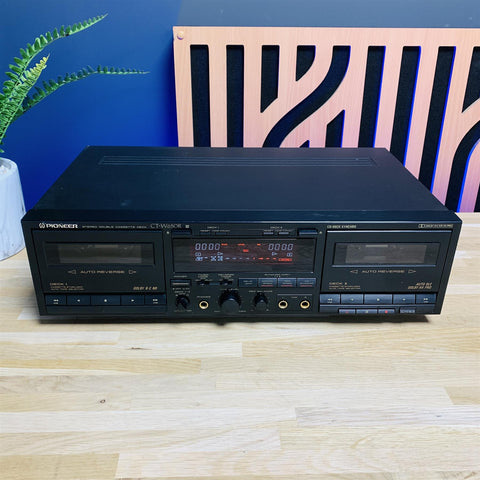 Pioneer CT-W650R Stereo HX Pro Dolby B C Cassette Deck