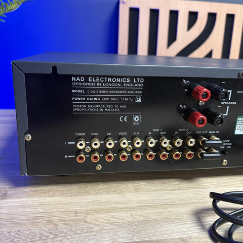 NAD C340 Integrated Amplifier With Remote