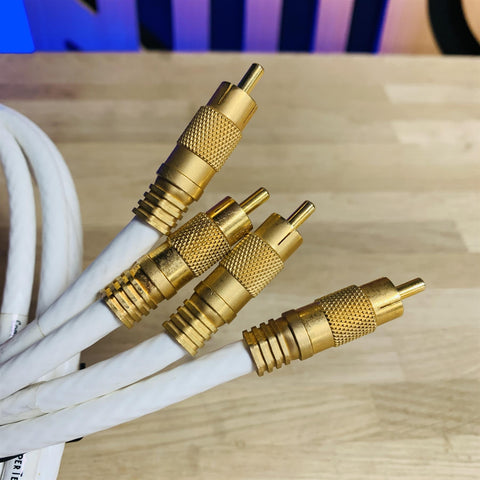 Precious Metals Alpha Coppertech Airtech Phono RCA Cables 0.5m (x4)