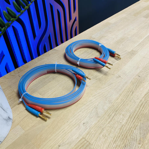 DNM Reson Solid Core Speaker Cables 2.5m Pair Banana Plugs