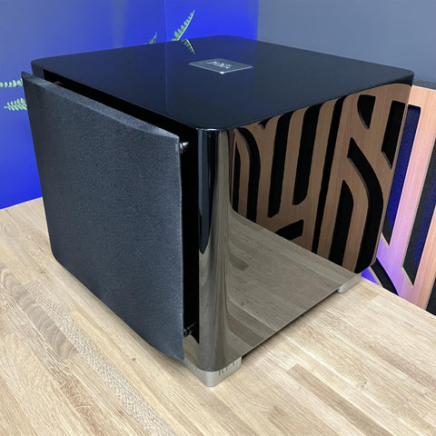 REL T/7X Active 200 Watt Class A/B Subwoofer Black Gloss