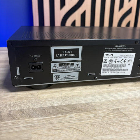 Philips CDR775 CD Recordable Rewritable Double CD Player
