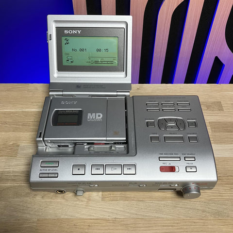 Sony MZS-R5ST Portable Minidisc Dock Station Recorder
