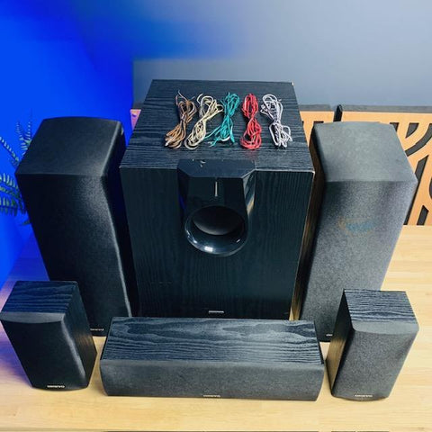 Onkyo 5.1 Speaker System (SKF-693, SKR-590, SKC-591N and SKW-591)