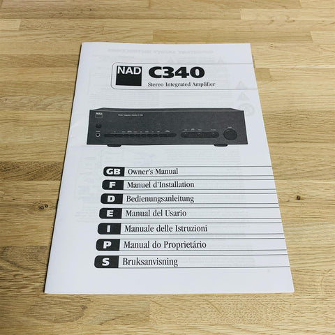 NAD C340 Stereo Integrated Amplifier